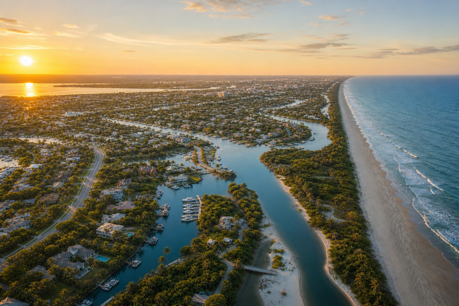 Palm Coast Aerial Daytime View
