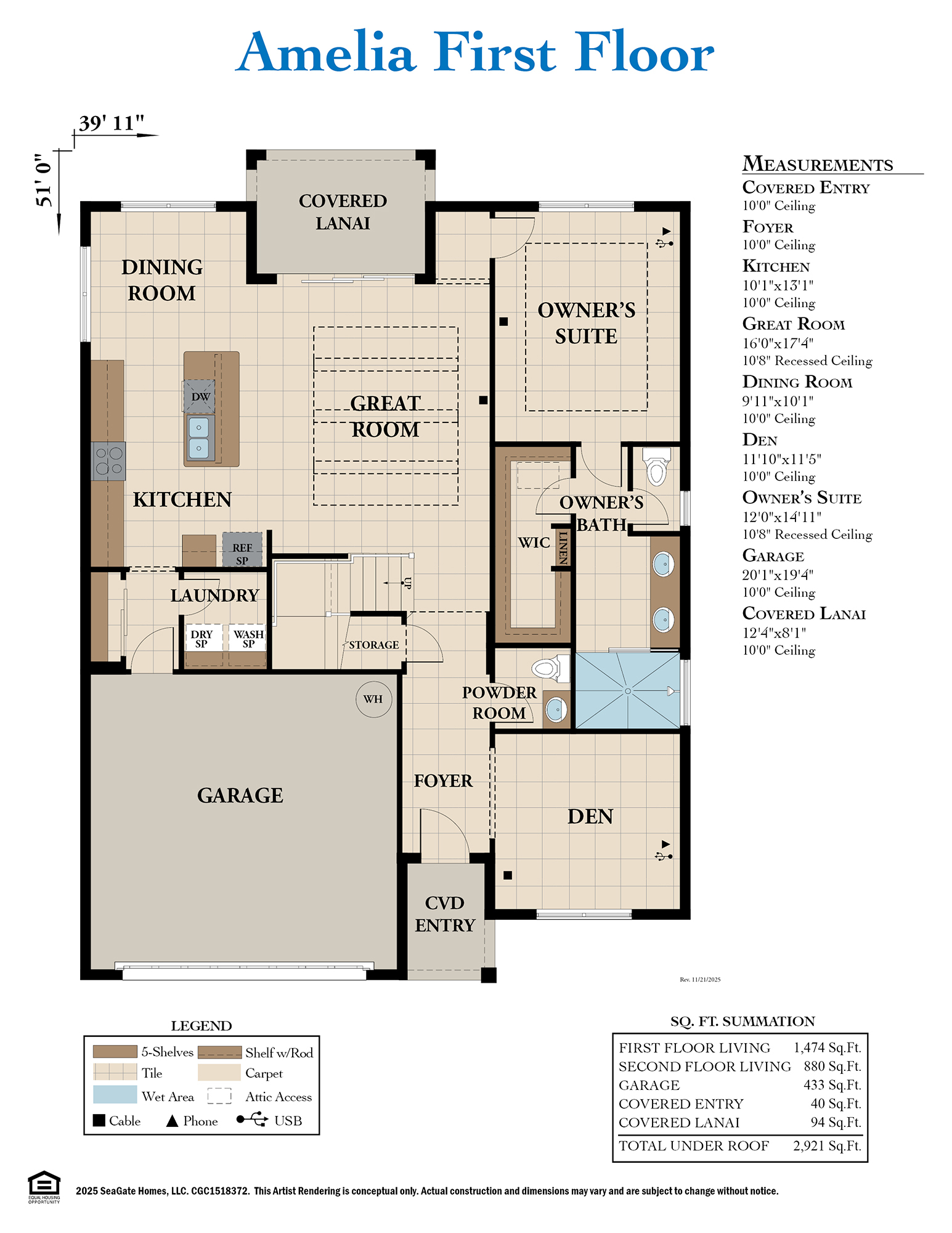 Amelia Base Floor Plan First Floor
