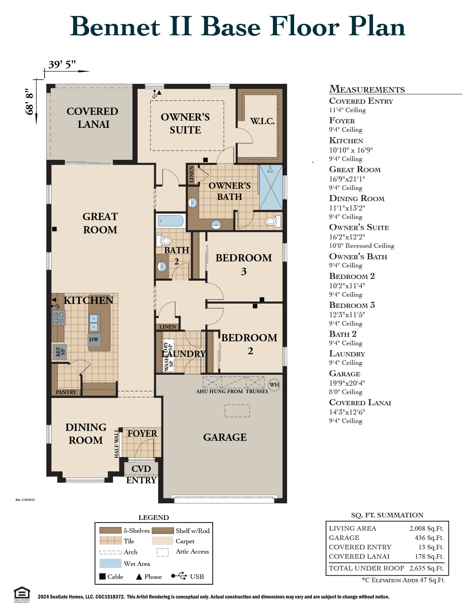 Bennet II Base Floor Plan