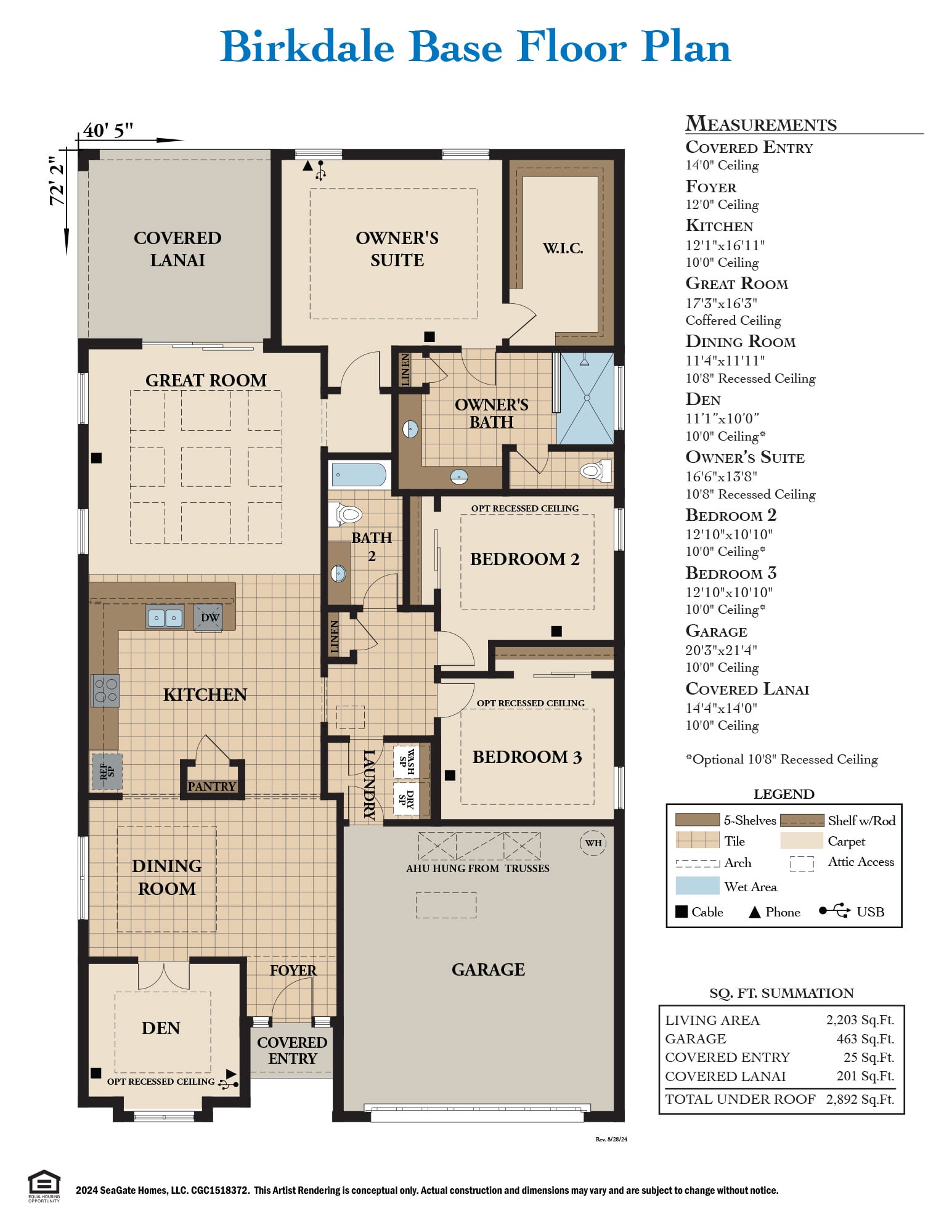 Birkdale Base Floor Plan