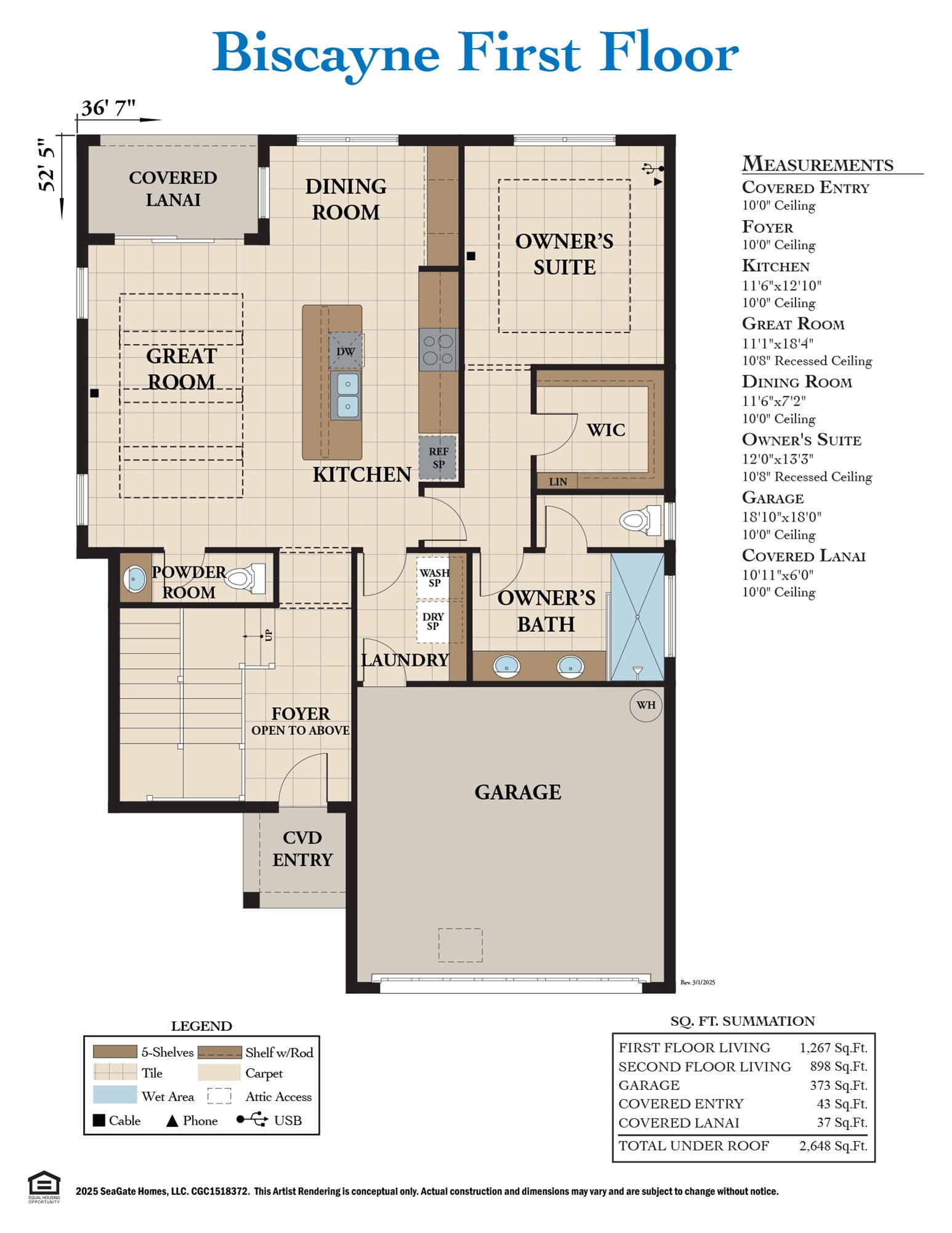Biscayne Base First Floor Plan