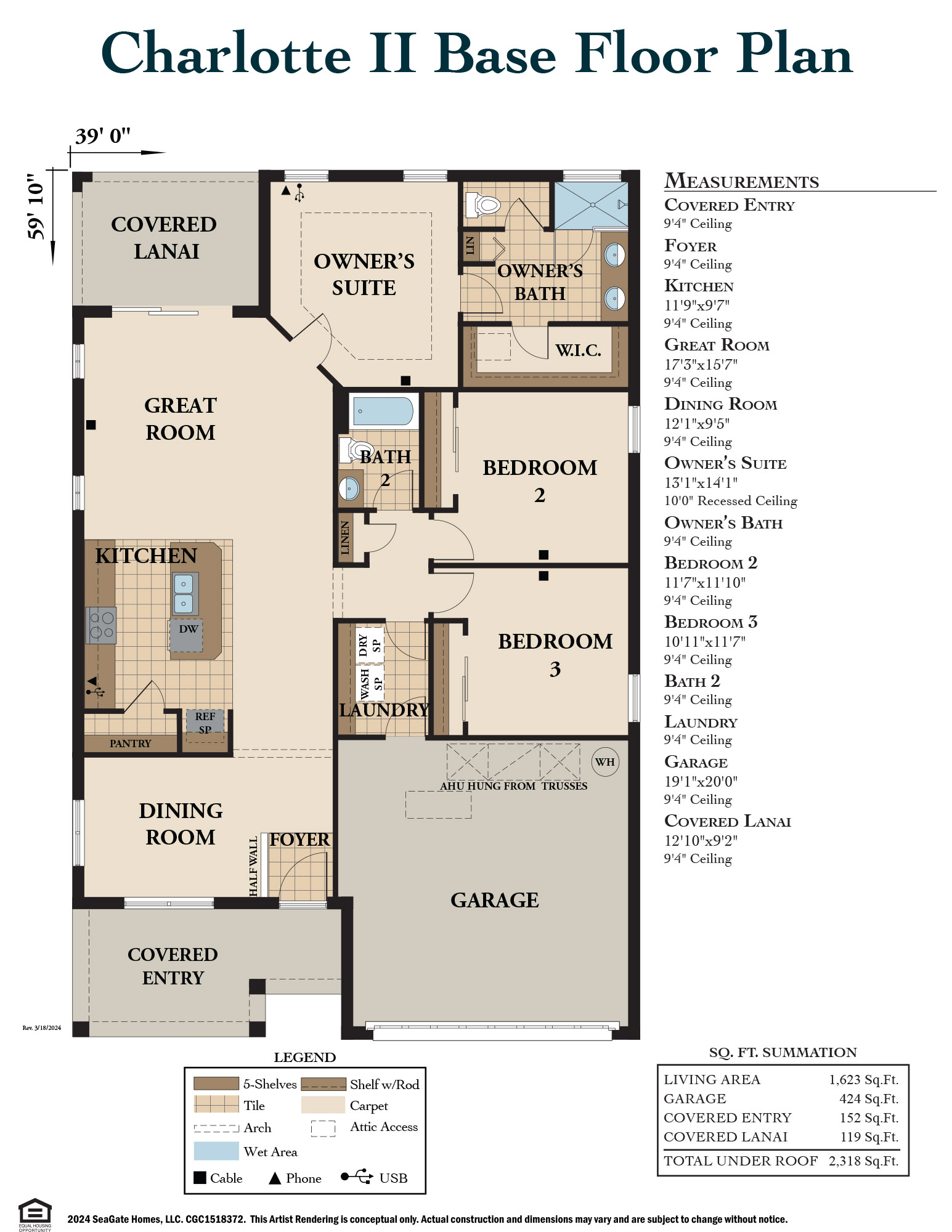 Charlotte II Base Floor Plan