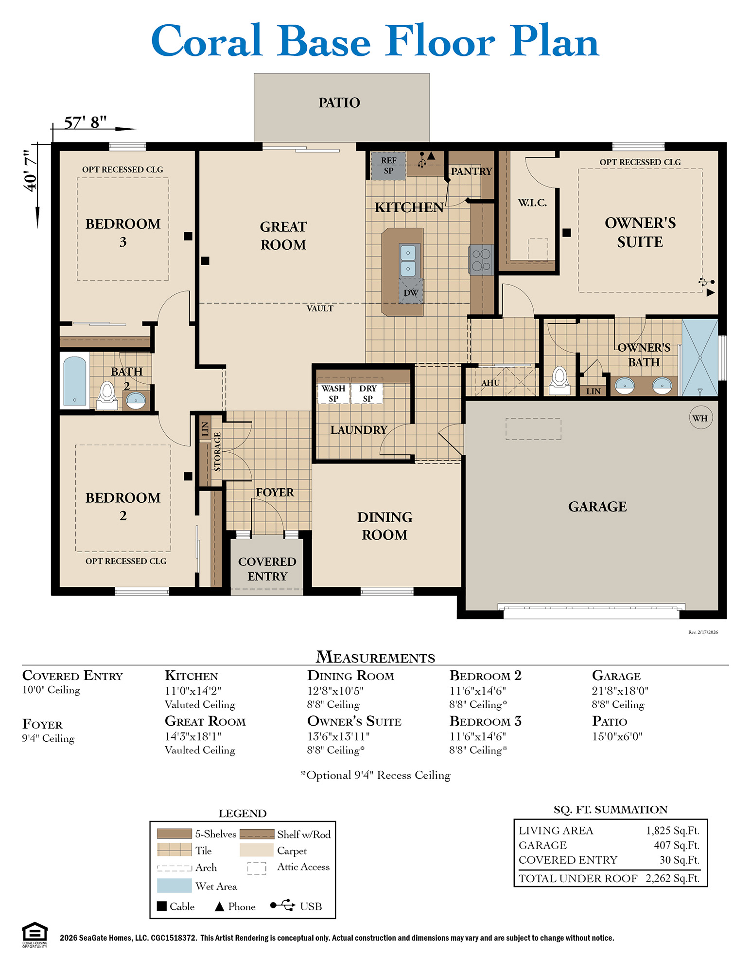 Coral Base Floor Plan