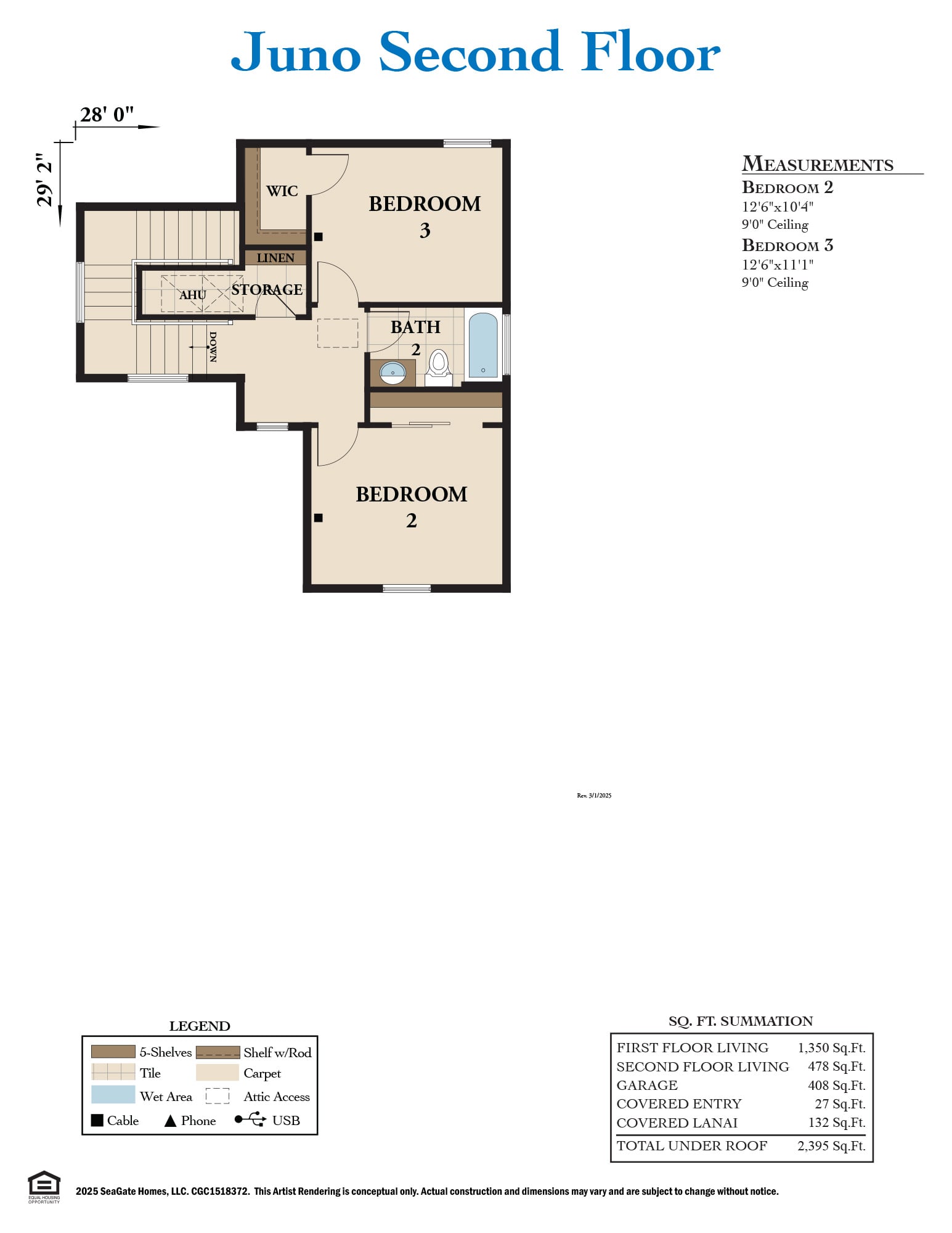 Juno Base Second Floor Plan