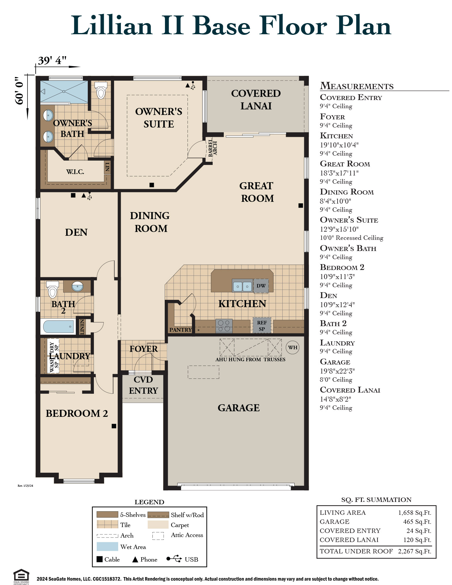 Lillian II Base Floor Plan