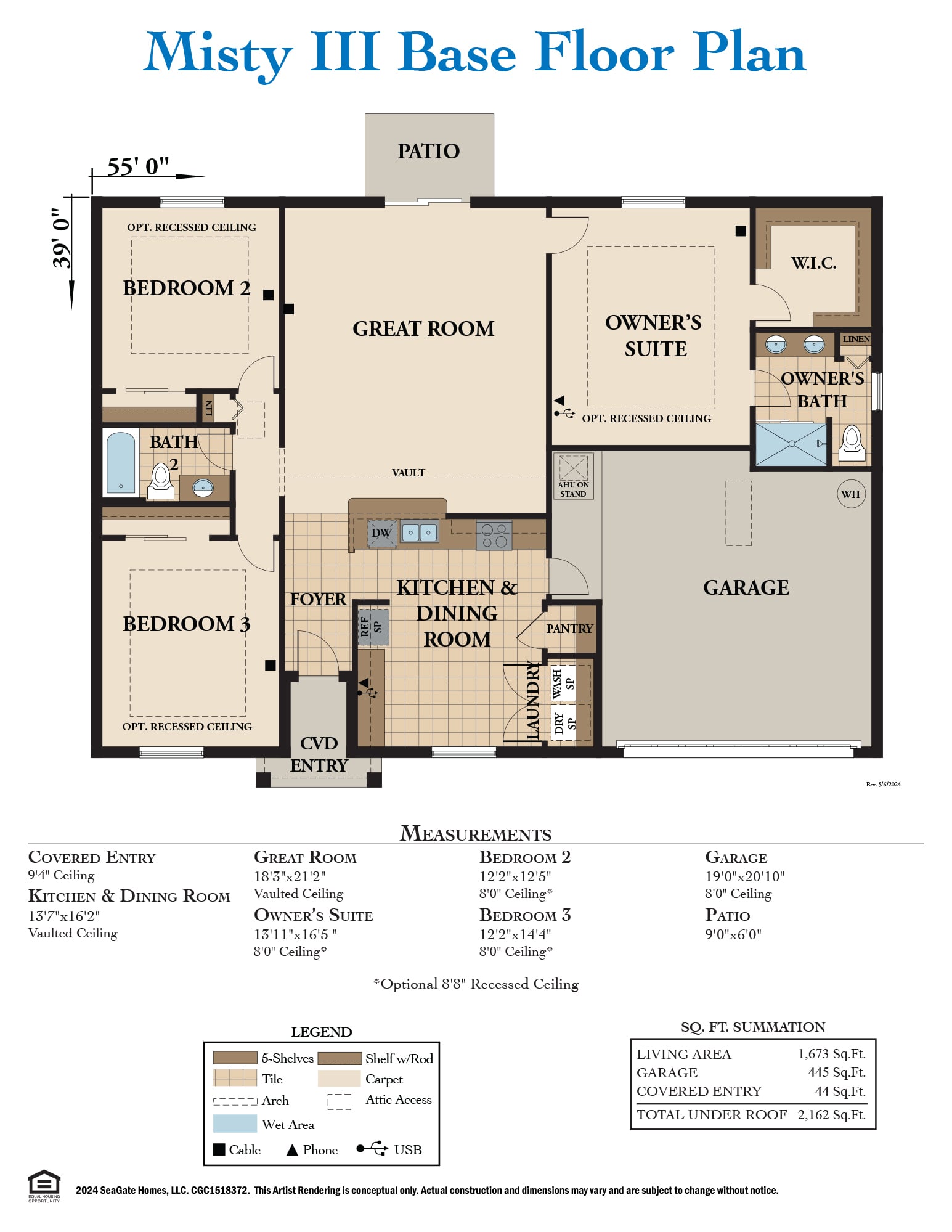 Misty III Base Floor Plan