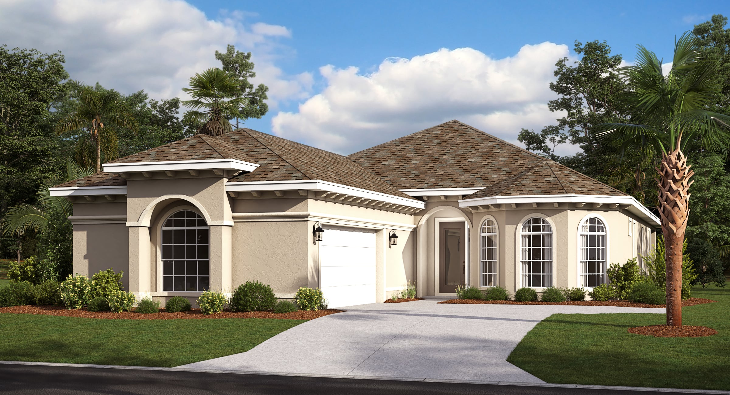 Muirfield A with Courtyard Garage