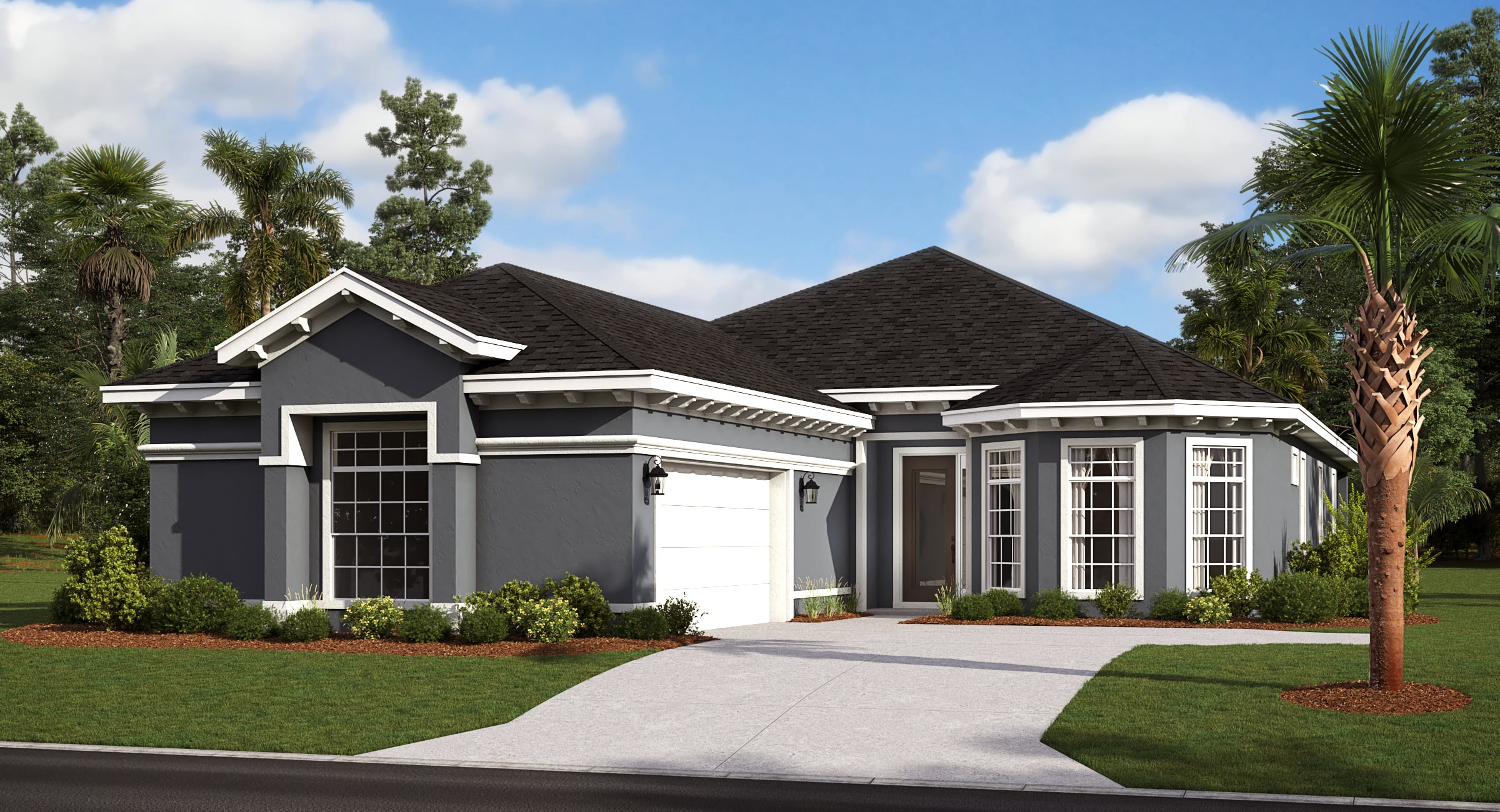 Muirfield B with Courtyard Garage
