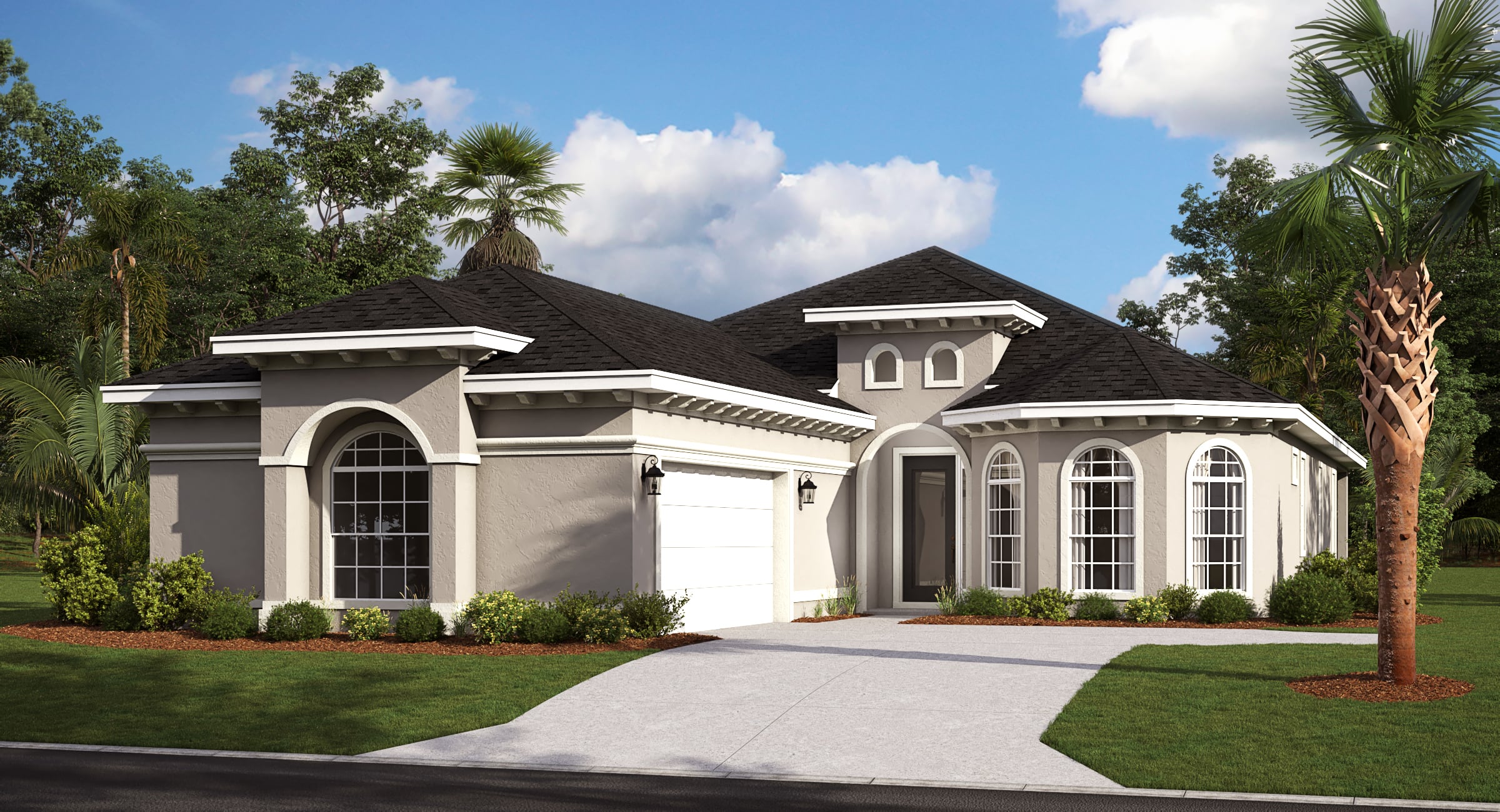 Muirfield C with Courtyard Garage