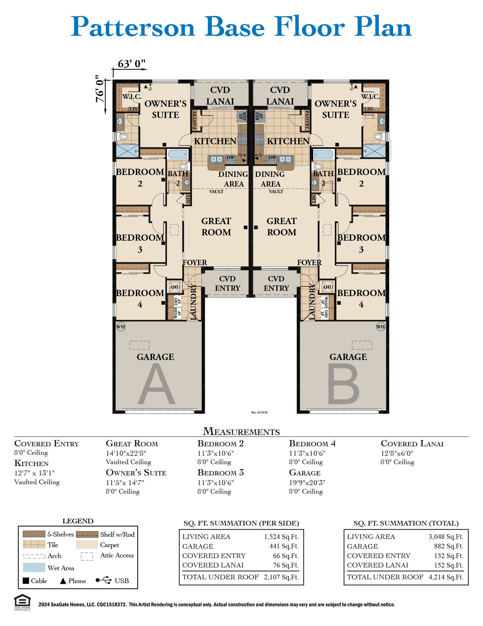 Patterson Base Floor Plan