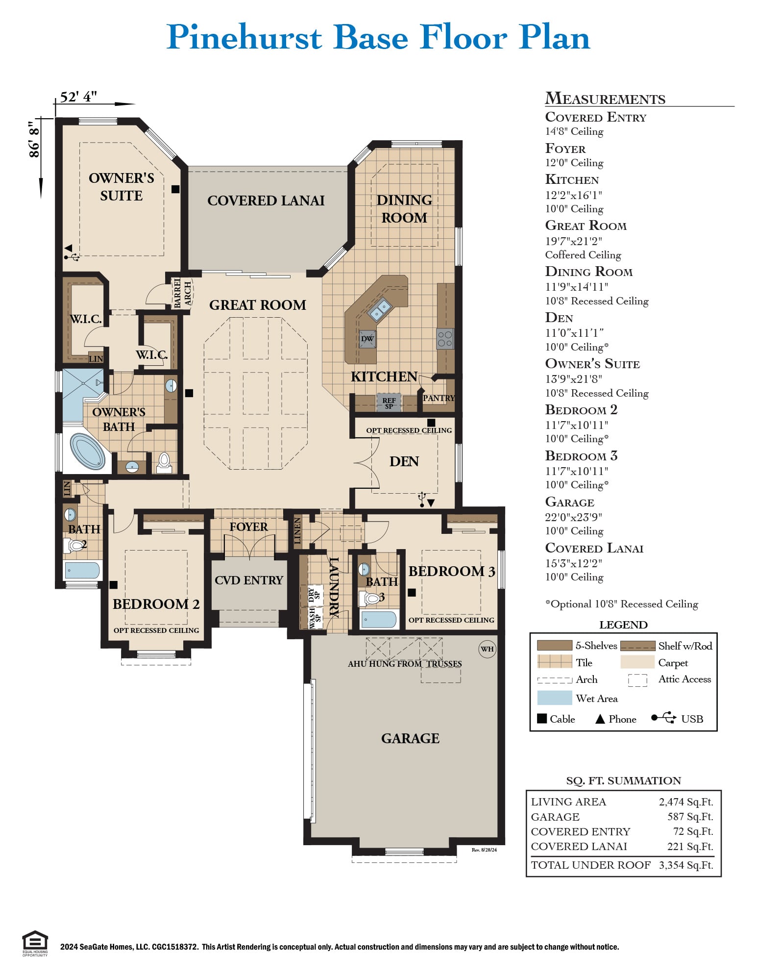 Pinehurst Base Floor Plan