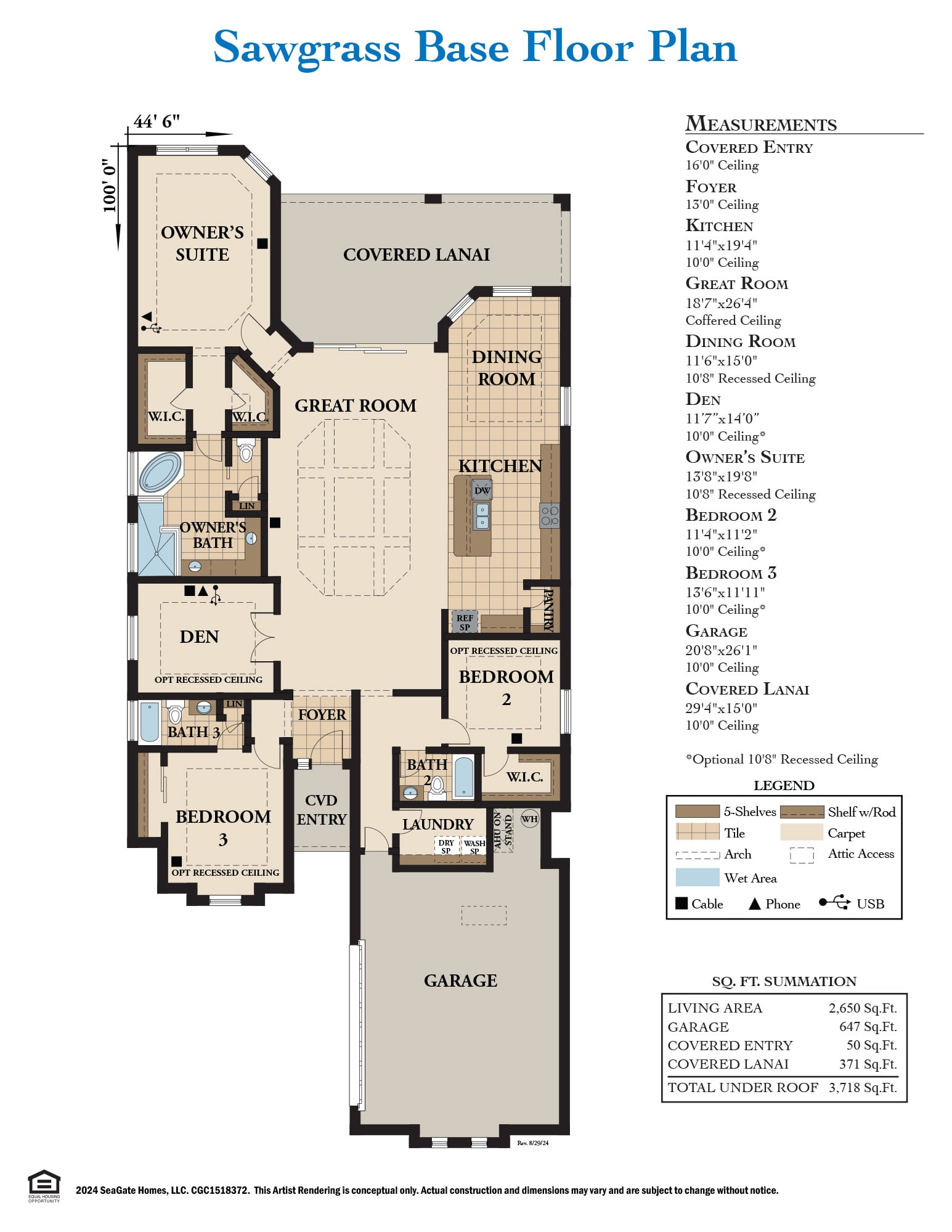 Sawgrass Base Floor Plan