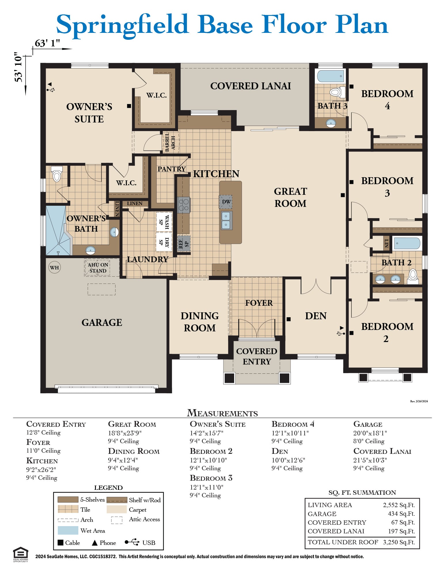 Springfield Base Floor Plan